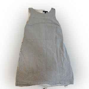 Seersucker A-Line Dress